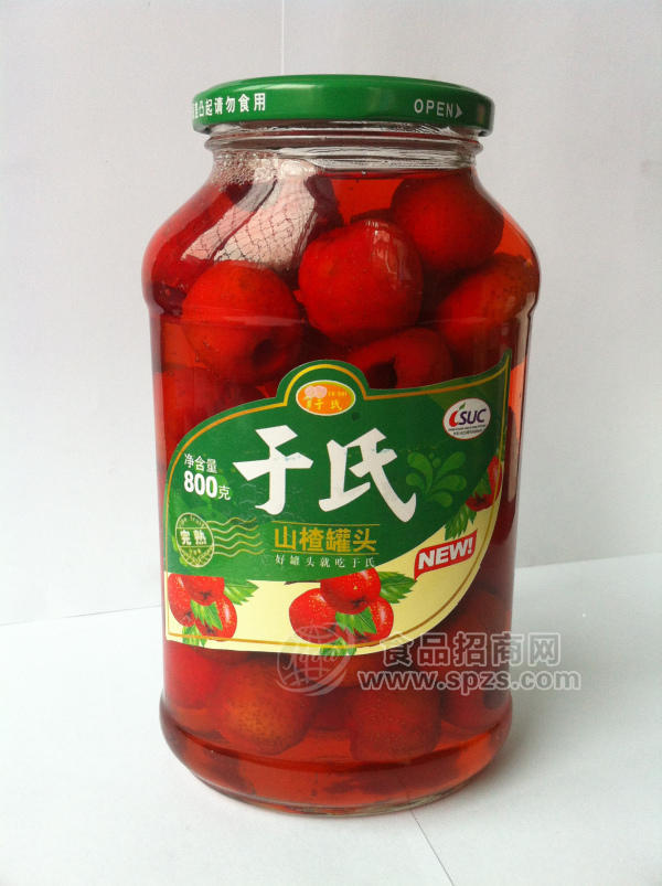山楂罐头800g