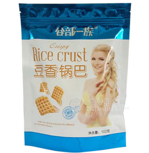 谷部一族 豆香锅巴 休闲食品-102g/袋
