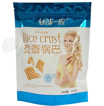 谷部一族 豆香鍋巴 休閑食品-102g/袋