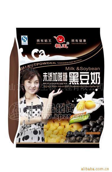 供應(yīng)鶴王 600g 未添加蔗糖黑豆奶 袋裝