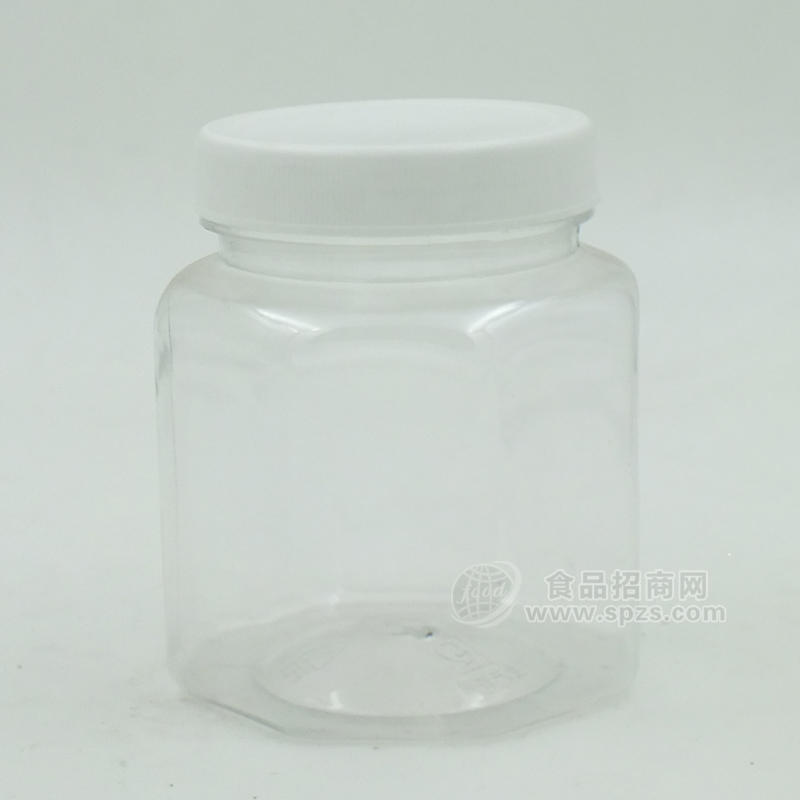 厂家直销食品级500ml六角瓶平盖透明健康卫生