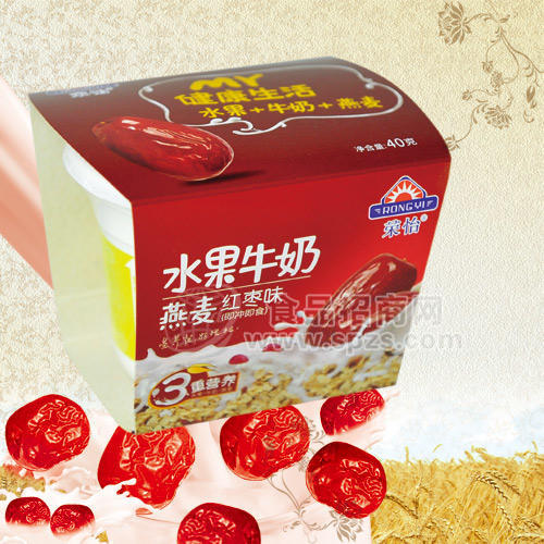 荣怡水果牛奶燕麦红枣味（即冲即食）40g