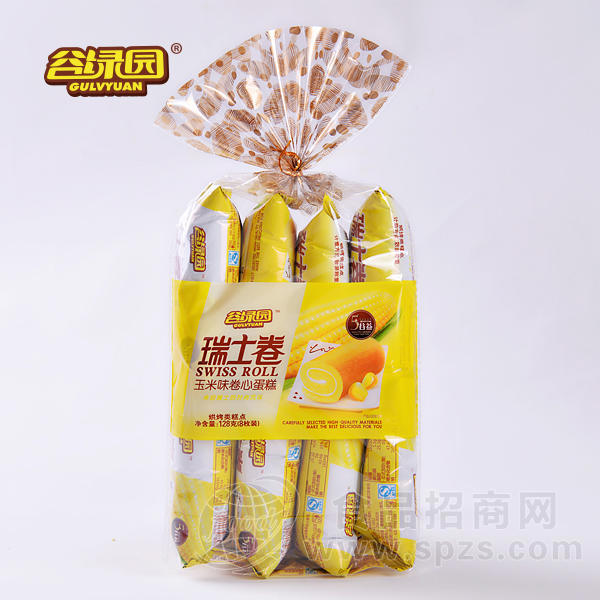 谷绿园瑞士卷128g袋装 玉米味