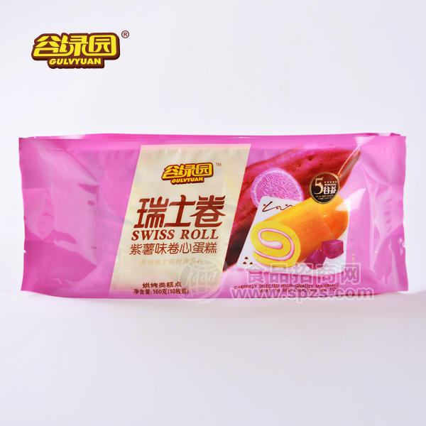 谷绿园瑞士卷160g袋装 紫薯味