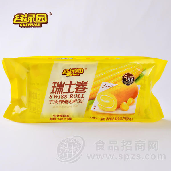 谷绿园瑞士卷160g袋装 玉米味