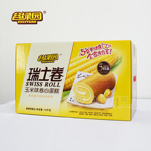 谷绿园瑞士卷1.8kg装彩箱 玉米味
