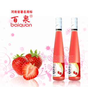 百泉果醋精装375ML草莓味