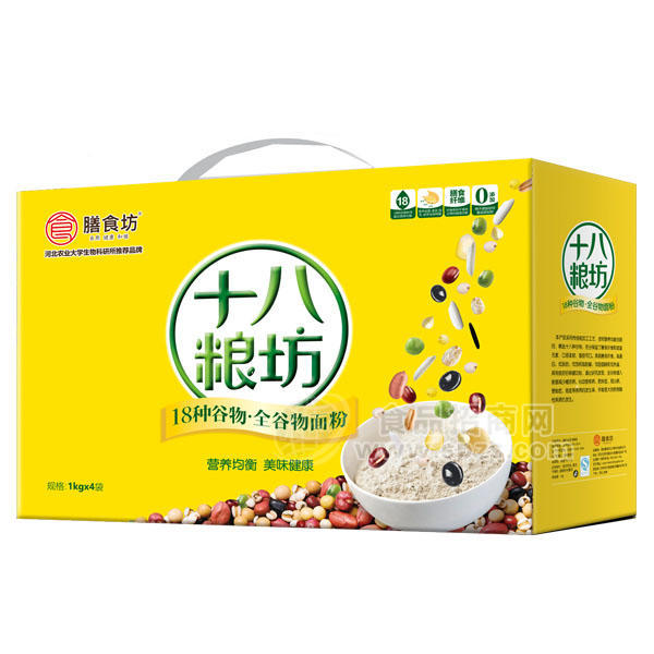 膳食房十八糧坊面粉1kgx4袋