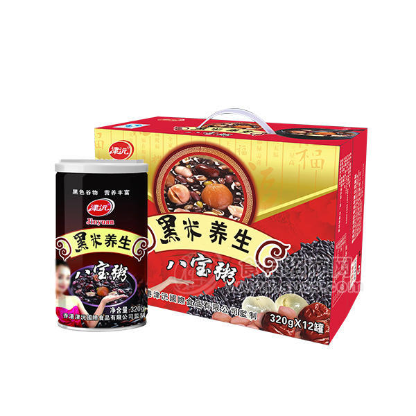 ·津沅八宝粥 桂圆莲子八宝粥 320gx12罐 