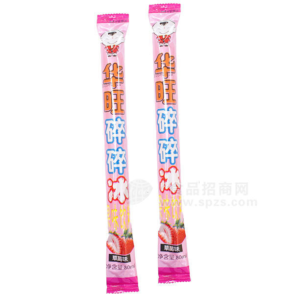 ·华旺碎碎冰 果味饮料 草莓味 80ml 