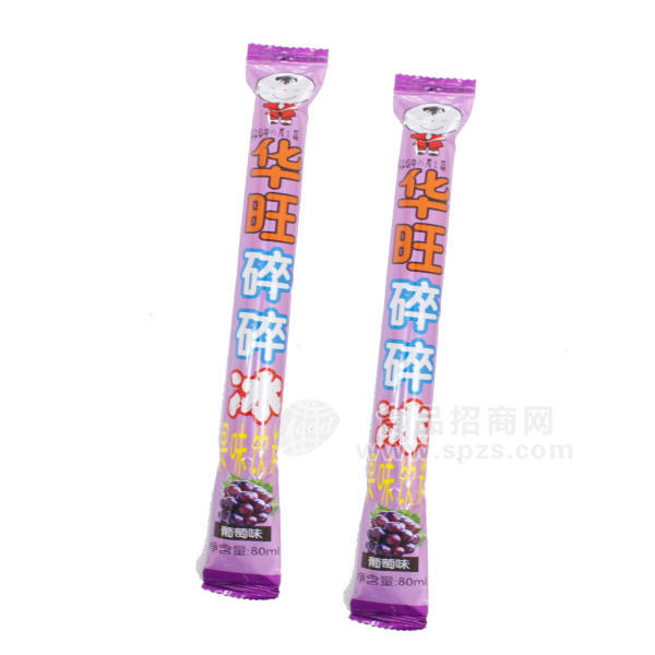 ·华旺碎碎冰 果味饮料 葡萄味 80ml 