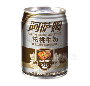 250ml易拉罐裝阿薩姆核桃牛奶