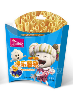 美食大冒險(xiǎn)25g嘜樂(lè)薯?xiàng)l藍(lán)莓味