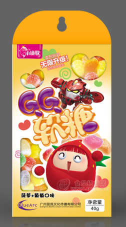 果宝特攻30gGG软糖菠萝+草莓味