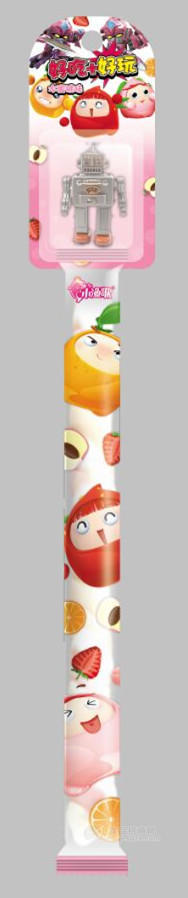 果宝特攻15g长棒棉花糖水蜜桃糖+苹果蛋