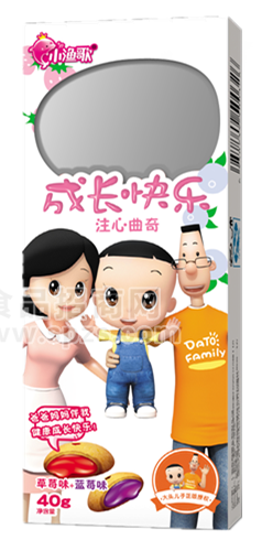 大頭兒子40g成長快樂草莓+藍莓味