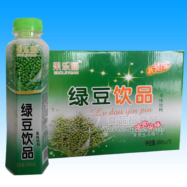 ·果乐源 绿豆饮品500ml*15 