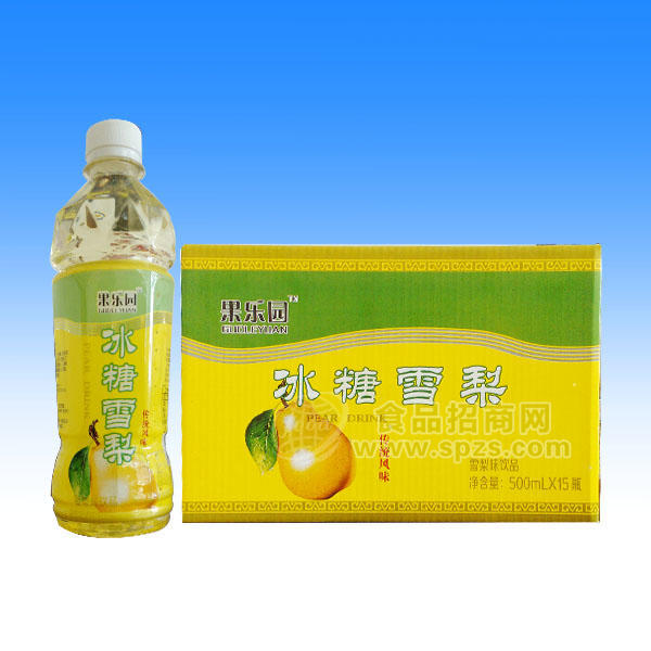 ·果乐源冰糖雪梨招商500ml×15瓶/箱 