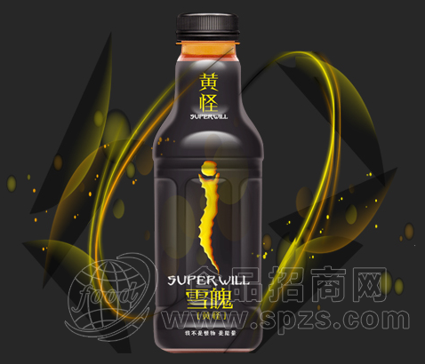 雪魄黄怪红茶味能量饮料500ml