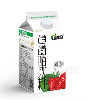 金果源500ml真利乐装草莓醋