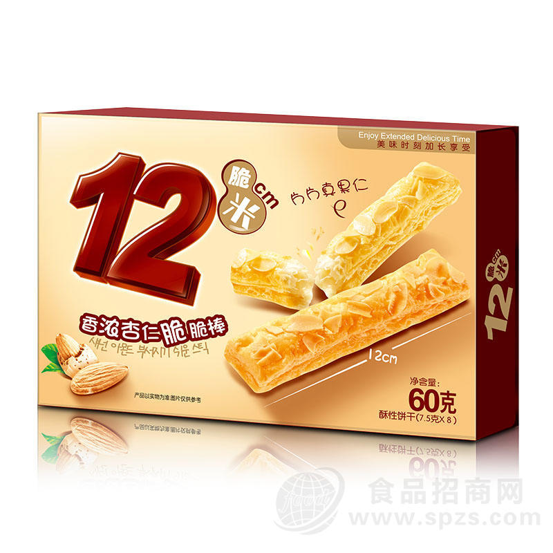 12米脆杏仁脆脆棒-60g