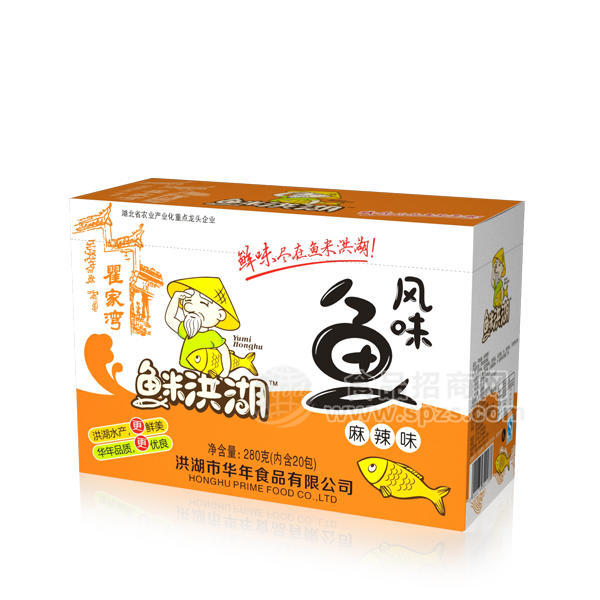 鱼米洪湖风味鱼仔麻辣味盒280g