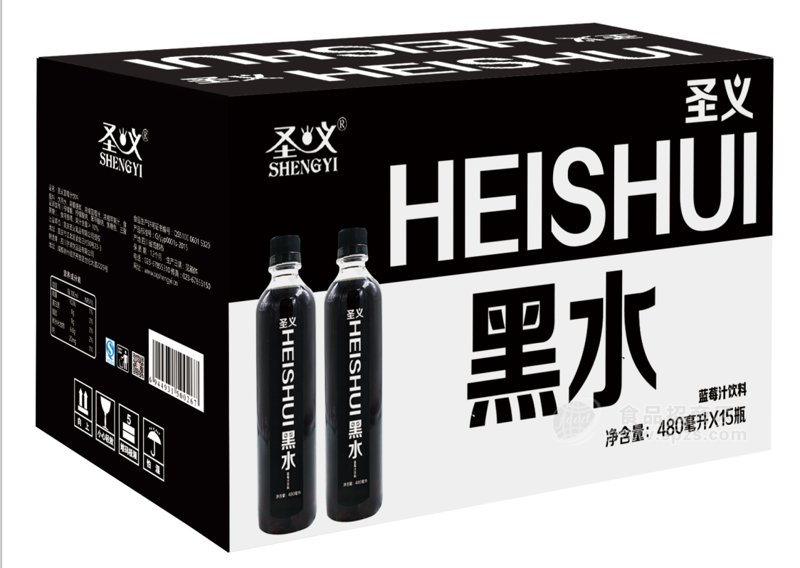 黑水外箱圖片480mlx15瓶