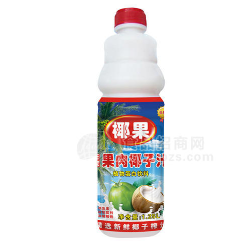 ·老爷椰 果肉椰子汁植物蛋白饮料1.25L 