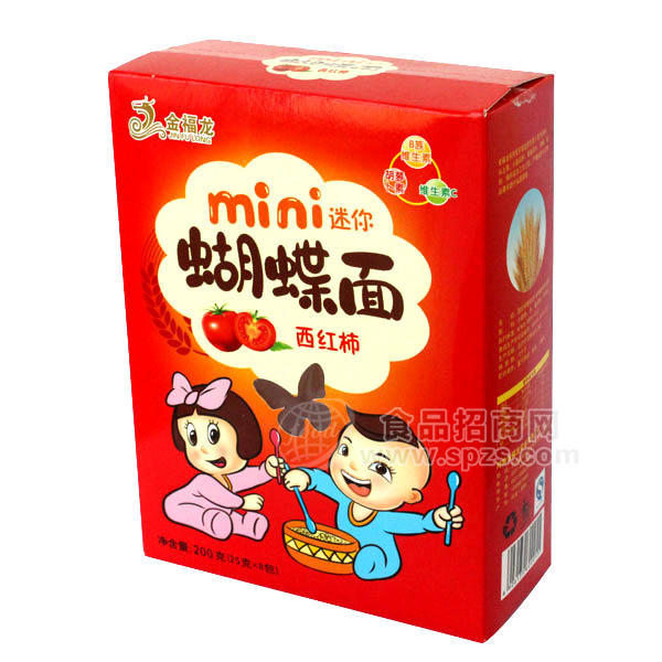 mini蝴蝶面（西红柿）200g