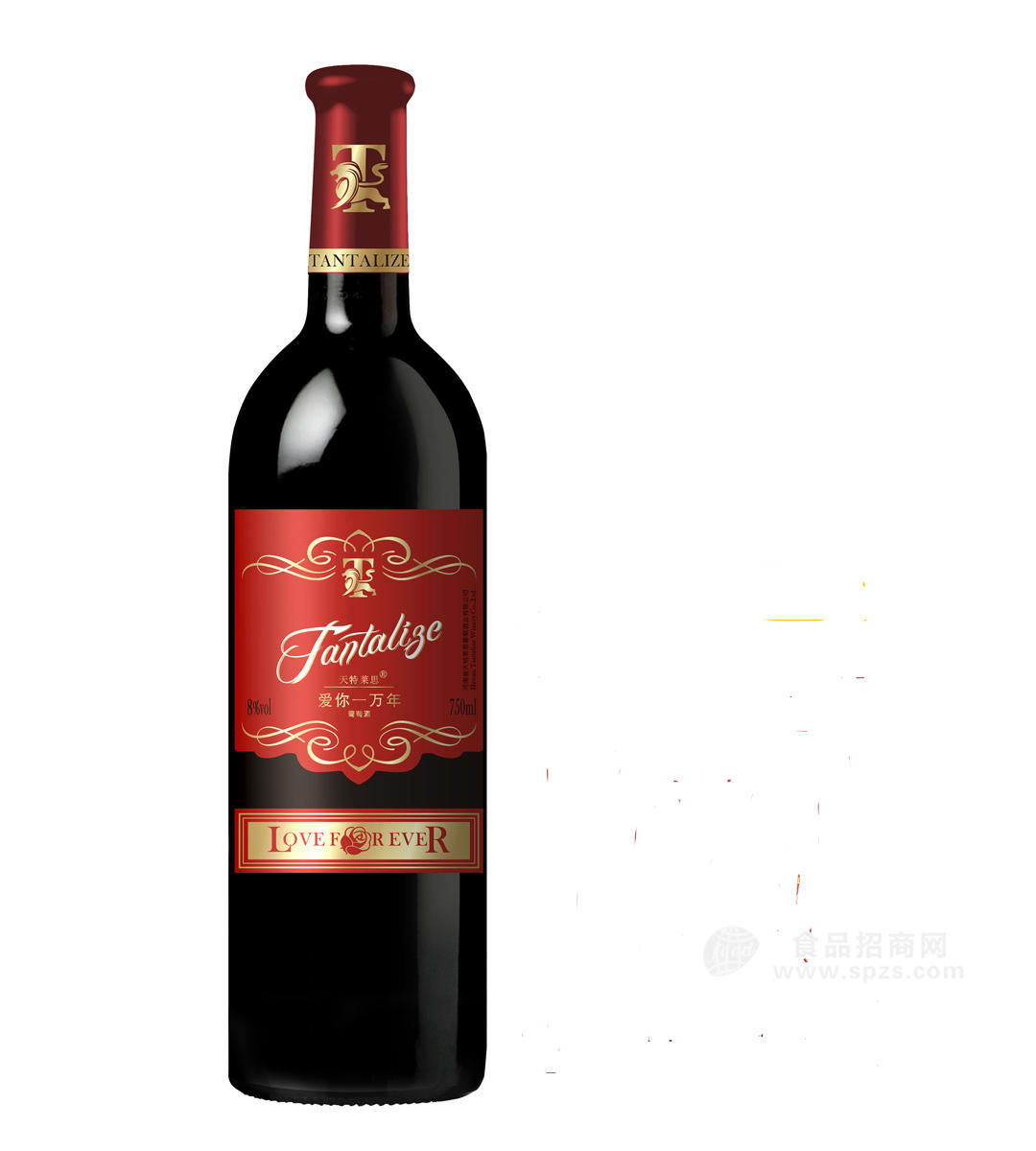優(yōu)價(jià)甜紅葡萄酒-愛(ài)你一萬(wàn)年8度