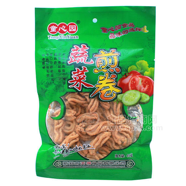 ·童心园 蔬菜煎卷 膨化食品 45g 