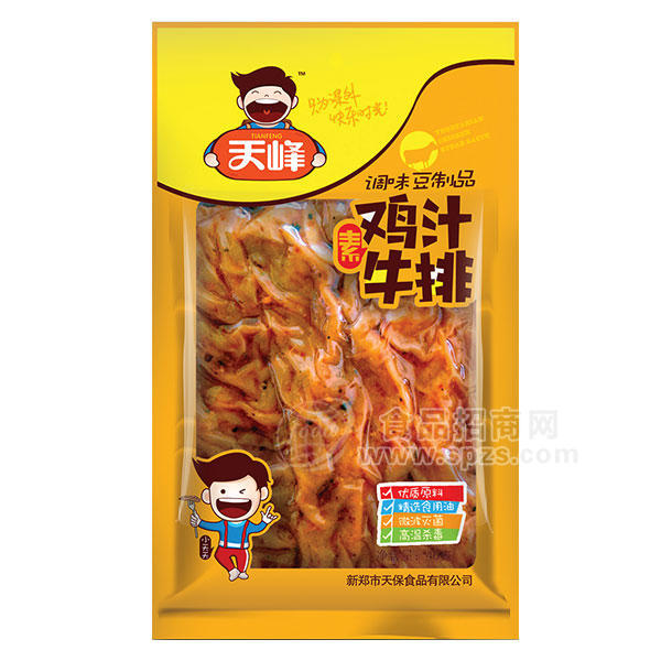 ·天峰 鸡汁牛排 调味豆制品 45g 