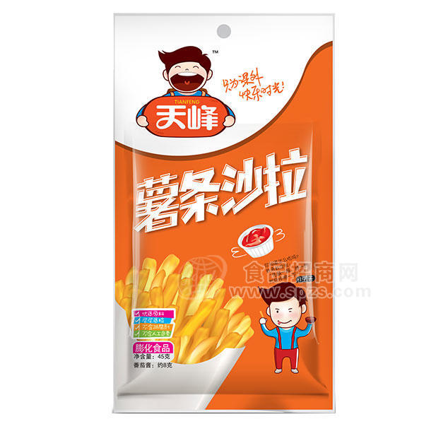 ·天峰 薯条沙拉 膨化食品 45g 