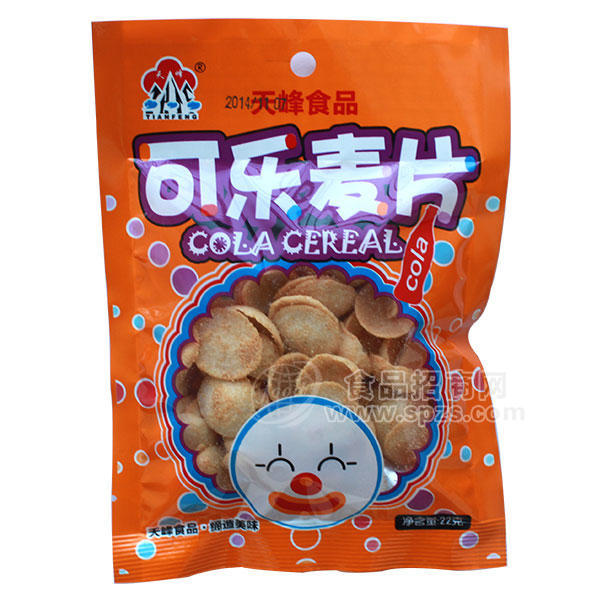 ·天峰 可乐麦片 膨化食品 22g 