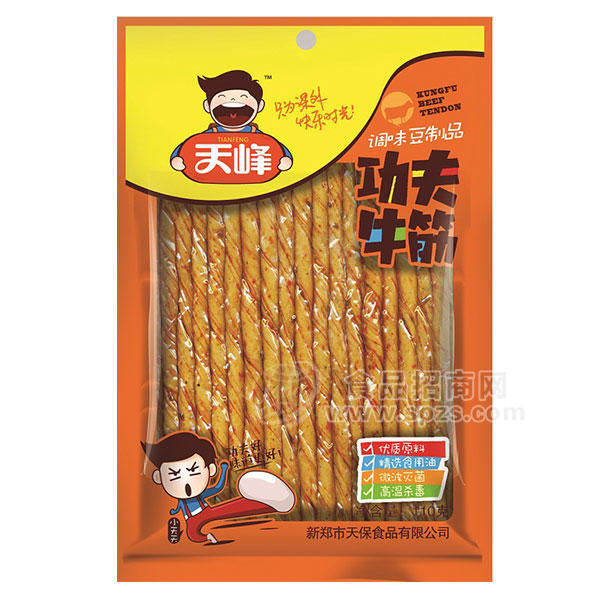 ·天峰 功夫牛筋 调味豆制品 110g 