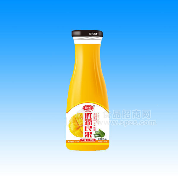 ·津派饮料优蔬良果芒果汁饮料1.5L 