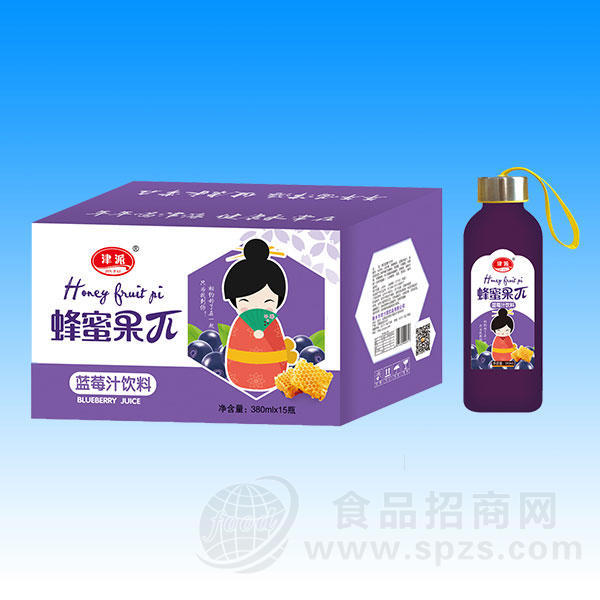 津派蓝莓汁饮料380mlx15瓶