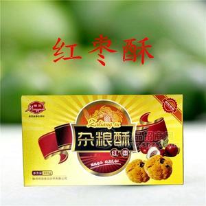 明冠食品 紅棗雜糧酥480g 休閑零食點(diǎn)心