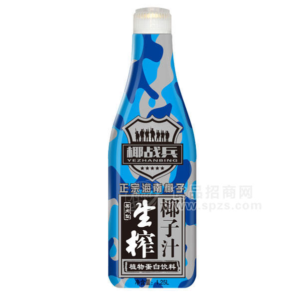 椰戰(zhàn)兵 果肉型生榨椰子汁 植物蛋白飲料 1.25L