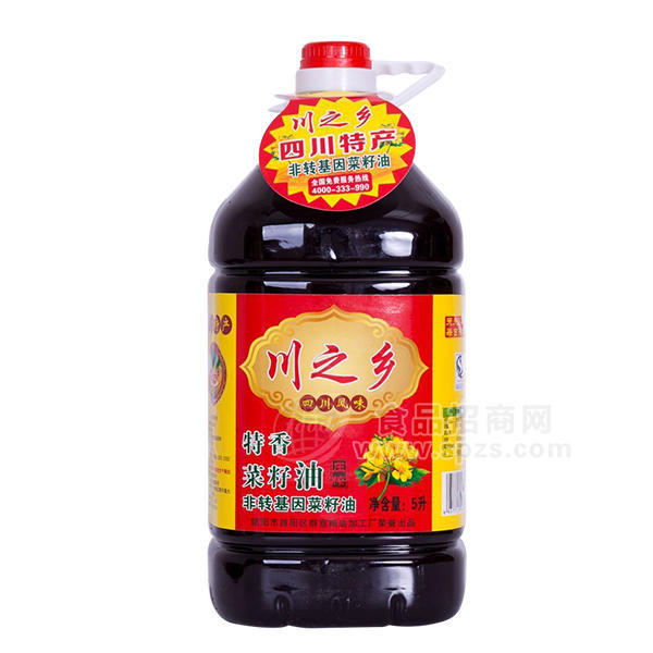 川之鄉(xiāng) 特香菜籽油5L 食用油