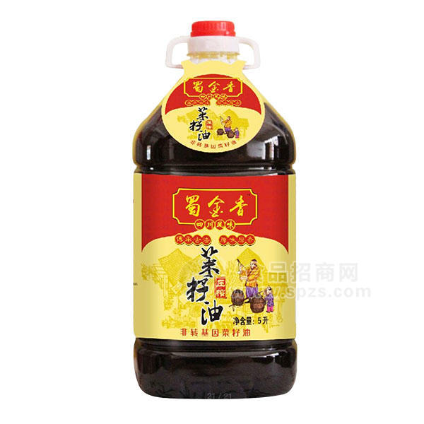 蜀金香菜籽油5L  食用油