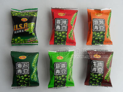 青豆 香辣味 海苔味 酱汁牛肉味 烧烤味 番茄味