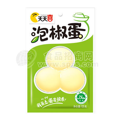 天天喜泡椒蛋休閑食品105g