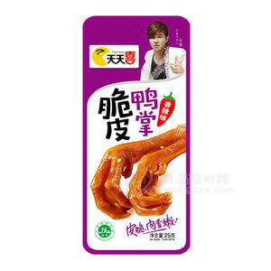 天天喜麻辣休闲食品 脆皮鸭掌肉制品25g