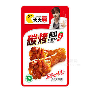 天天喜香辣味碳烤腿麻辣小食品90g