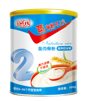 魚骨肉粉營養(yǎng)奶米粉-6-36個月寶寶食用500g