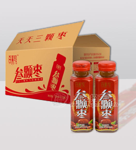 百素珍 叁顆棗320m*24瓶 紅棗味果蔬汁飲料 滋補(bǔ)飲品