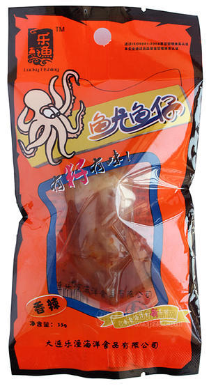 樂(lè)漁香辣魷魚(yú)仔 35g 休閑大洋零食招商