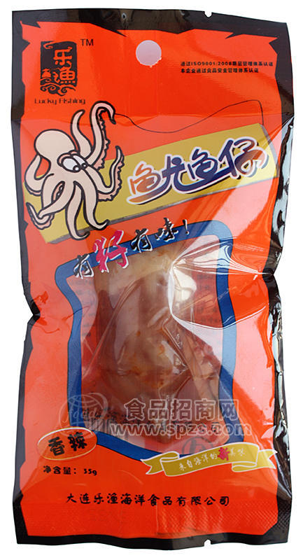樂(lè)漁香辣魷魚(yú)仔 35g 休閑大洋零食招商