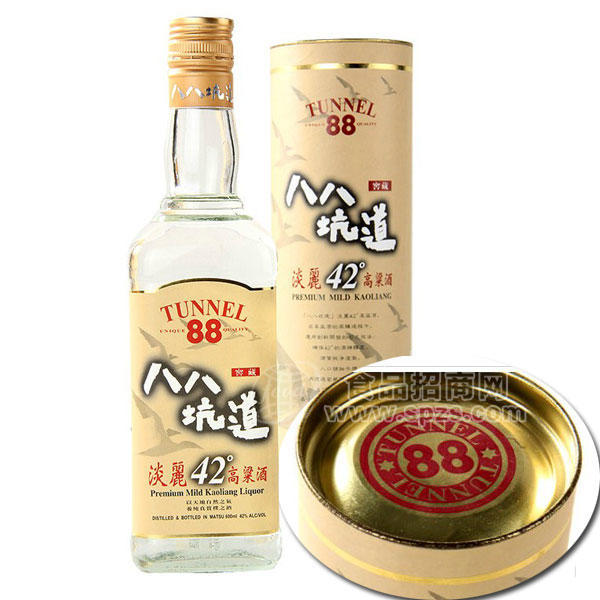 八八坑道42度淡丽高粱酒600ml官方授权